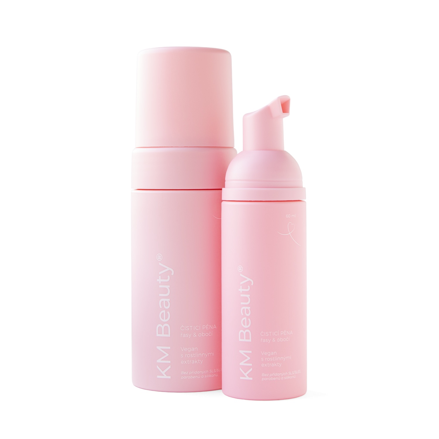 KM Beauty lash and brow cleansing foam